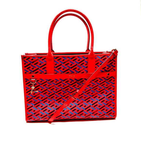 Versace Handbags - VERSACE Tote Bag Red PVC